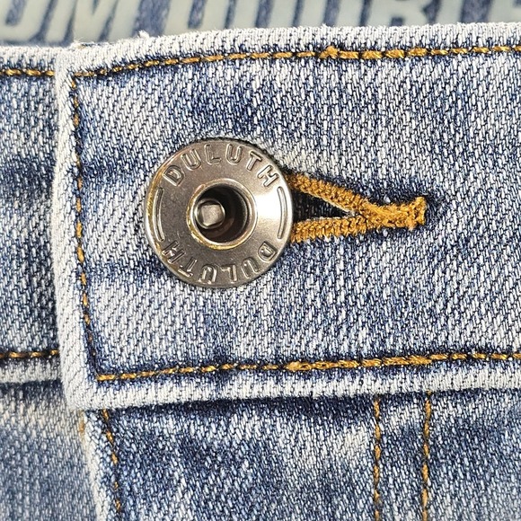 Duluth Ballroom Double Flex Jeans Mens 40x30 Blue Relaxed Fit Stretch Workwear - Picture 5 of 12